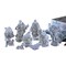 Icy Giftware Acrylic Christmas Nativity Figurine Set - 9.5" - Clear - 9 Piece